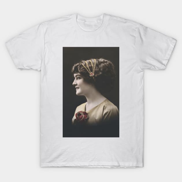 Edwardian lady in profile T-Shirt by NEILBAYLIS